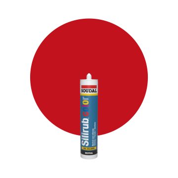 Soudal Silirub Color - RAL 3020 Trafikrød