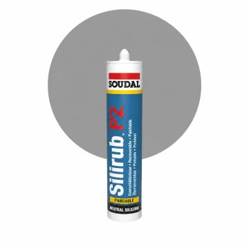 Soudal Silirub P2 RAL 7004 Signalgrå 310ml