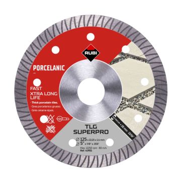 Rubi TLG diamantskæreskive Savning og slibning 125mm