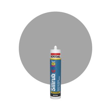 Soudal Silirub Color - RAL 9006 Hvidaluminium