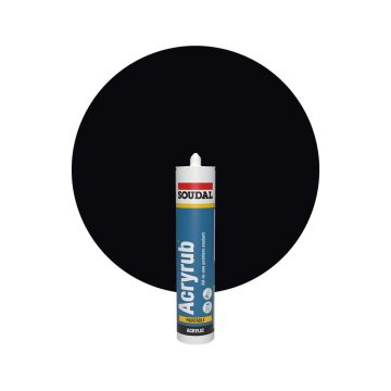 Soudal Acryrub Sort 310ml
