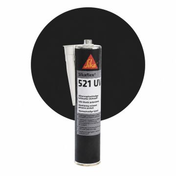 Sikaflex 521 UV - Sort, 300 ml