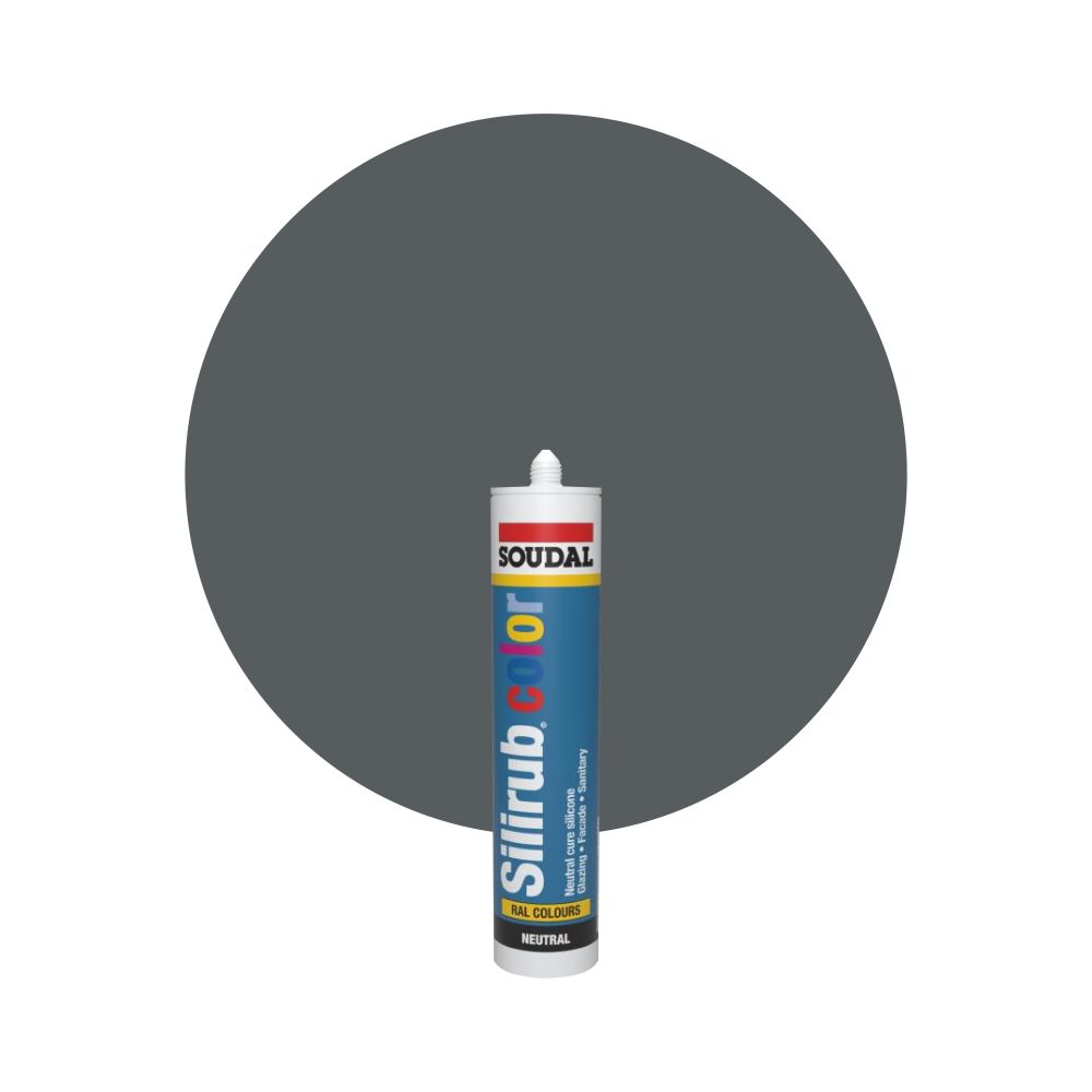 Soudal Silirub Color - RAL 7012 Basaltgrå main product photo