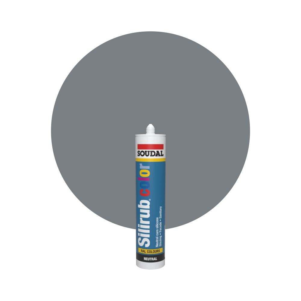 Soudal Silirub Color - RAL 7037 Støvgrå main product photo