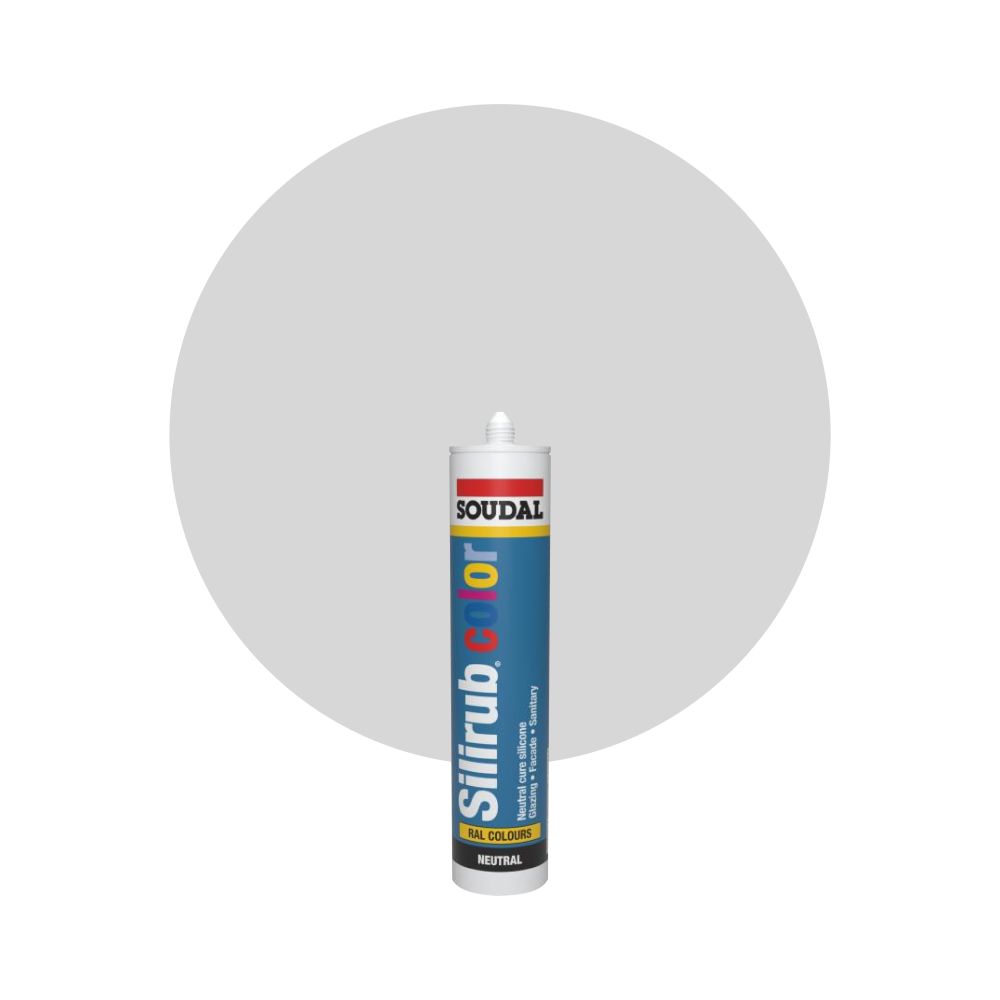 Soudal Silirub Color - RAL 7035 Lysegrå main product photo