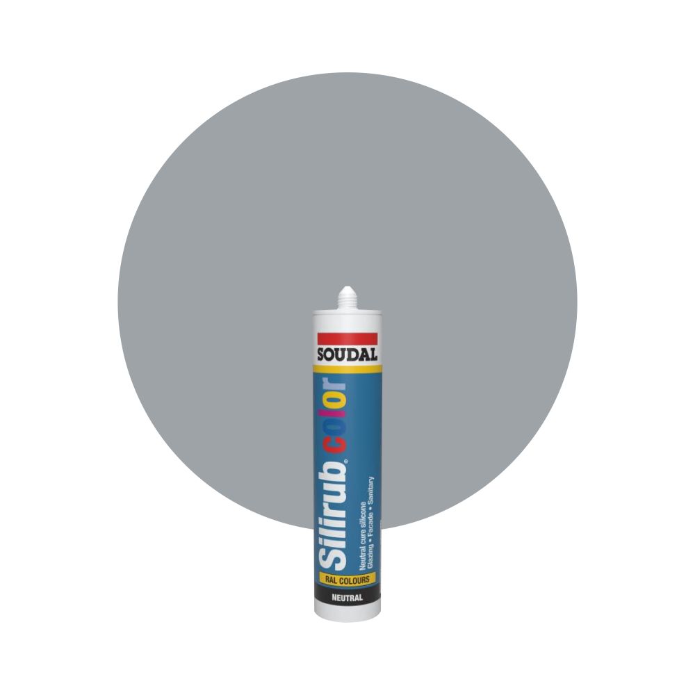 Soudal Silirub Color - RAL 7040 Vinduesgrå main product photo